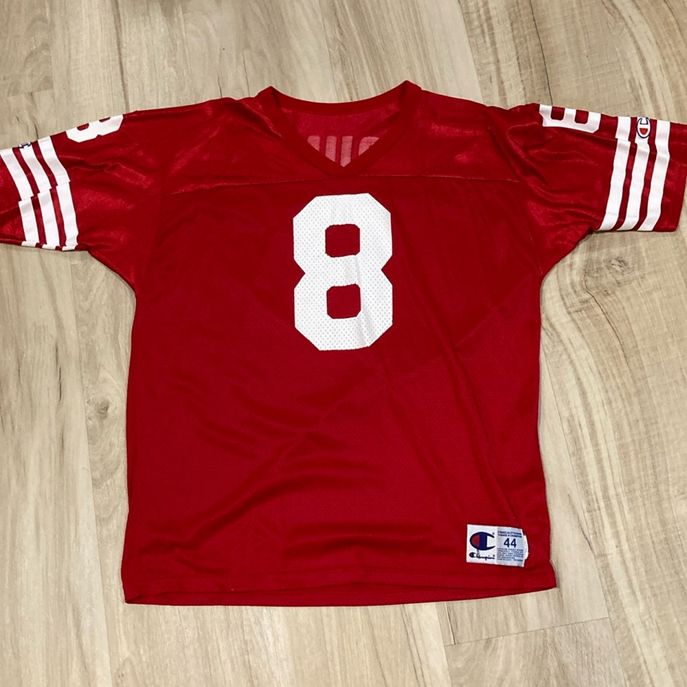 Steve Young Throwback Champion San Francisco 49ers Jersey (Size 44 / XL)
